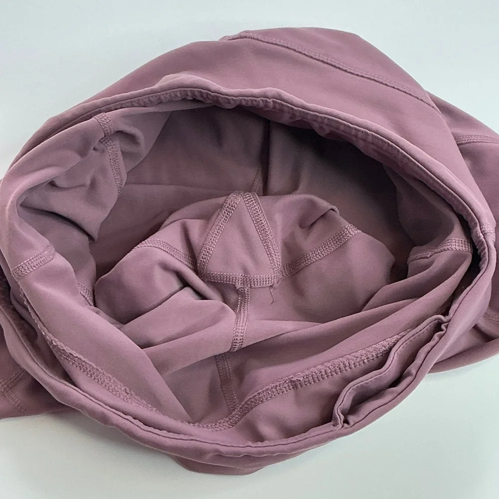 Active Life Moonlight Mauve Athletic Biker Shorts Women XL High Waist Pockets